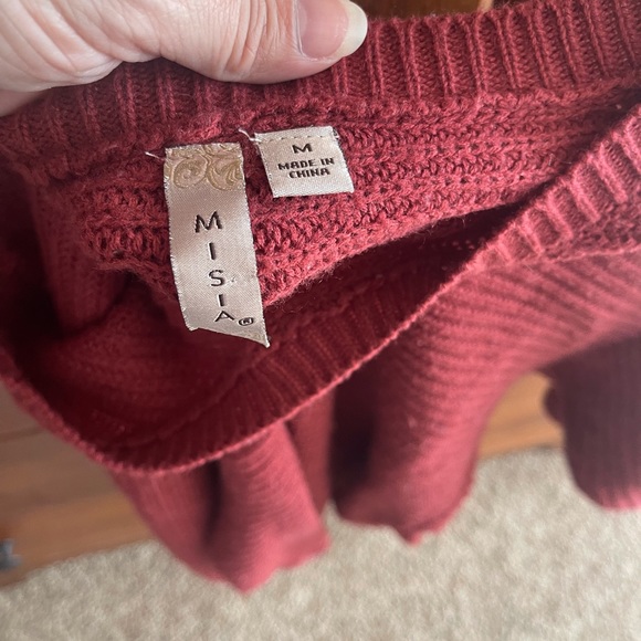 Half Sleeve Rust Color Top - Picture 2 of 3